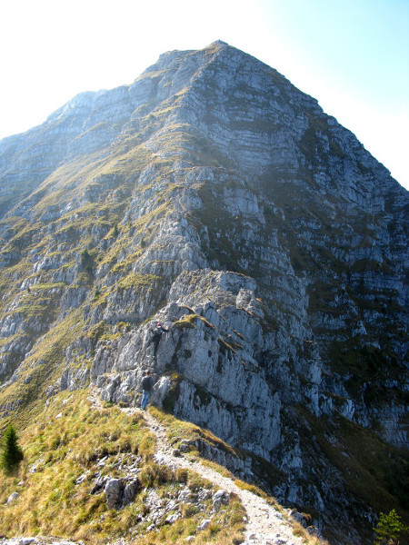 ungesicherte Felskletterei (maximal I+ nach UIAA)